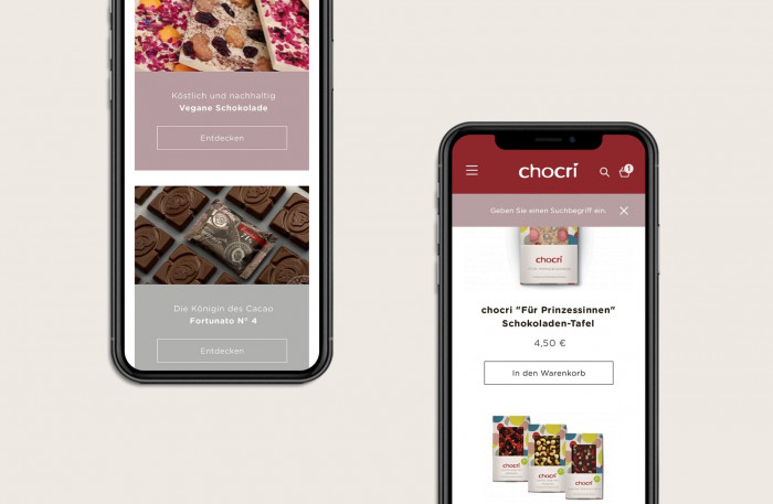 chocri Responsive Webdesign Onlineshop